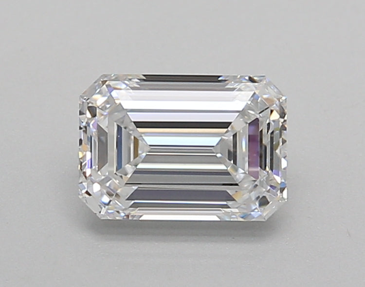 1.00 Carat Emerald Shaped, Very Good Cut, D Color, VVS2 Clarity, IGI Certified Lab Grown Diamond