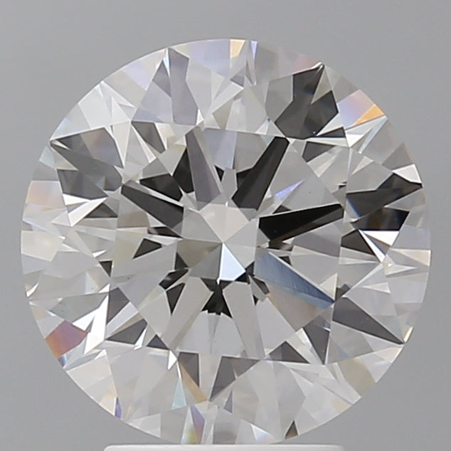 4.02 Carat Round Shaped, Ideal Cut, F Color, VVS2 Clarity, IGI Certified Lab Grown Diamond