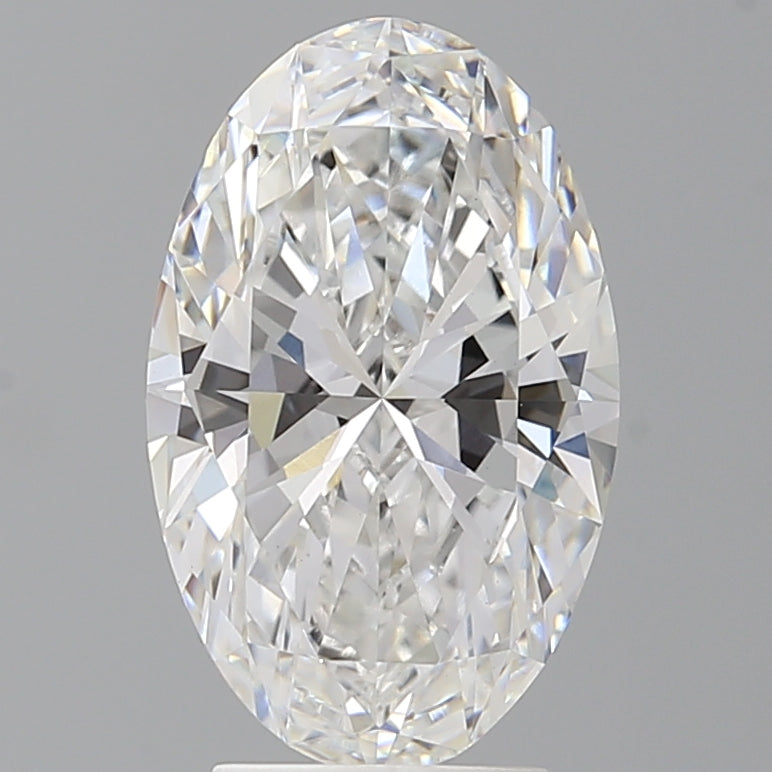 3.58 Carat Oval Shaped, Ideal Cut, E Color, VVS2 Clarity, IGI Certified Lab Grown Diamond