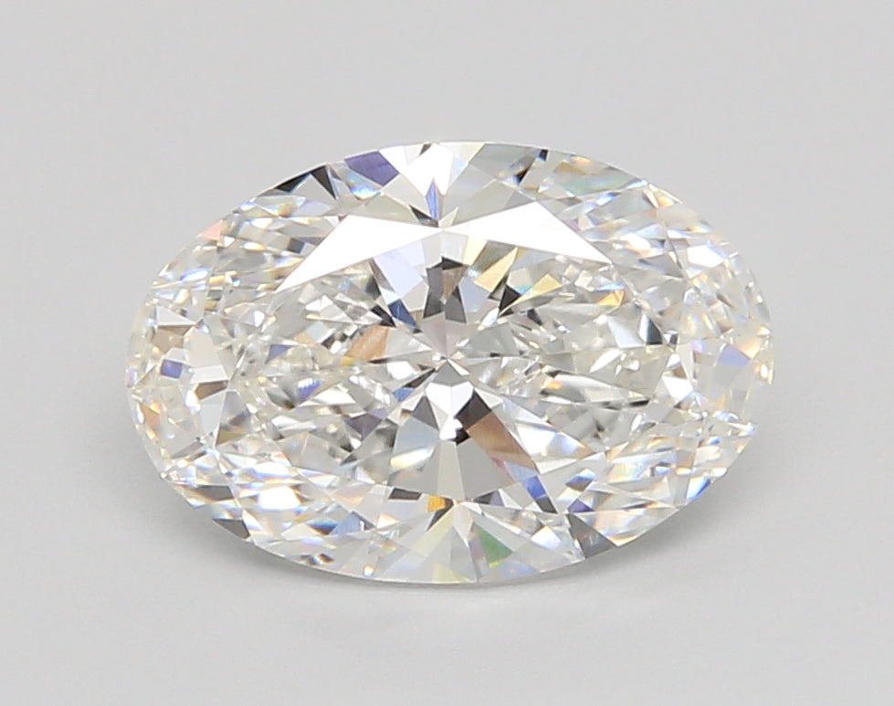 3.06 Carat Oval Shaped, Ideal Cut, E Color, VVS2 Clarity, IGI Certified Lab Grown Diamond