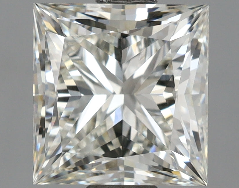 2.07 Carat Princess Shaped, Ideal Cut, H Color, VVS2 Clarity, IGI Certified Lab Grown Diamond