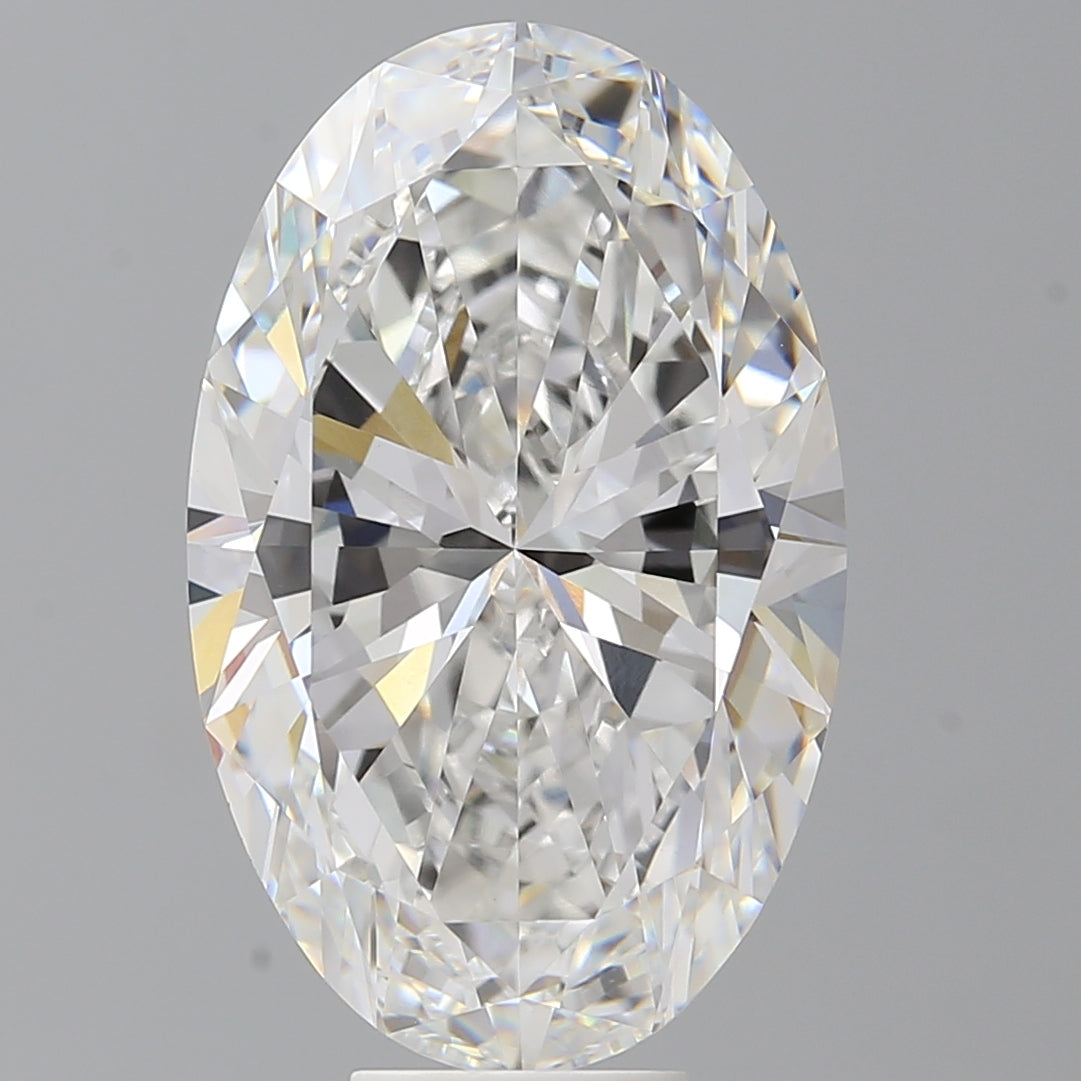 10.00 Carat Oval Shaped, Ideal Cut, E Color, VVS2 Clarity, IGI Certified Lab Grown Diamond