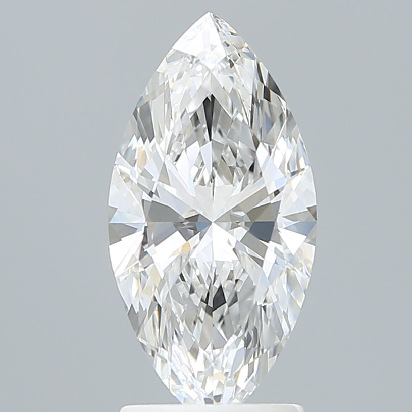 2.05 Carat Marquise Shaped, Ideal Cut, E Color, VVS2 Clarity, IGI Certified Lab Grown Diamond