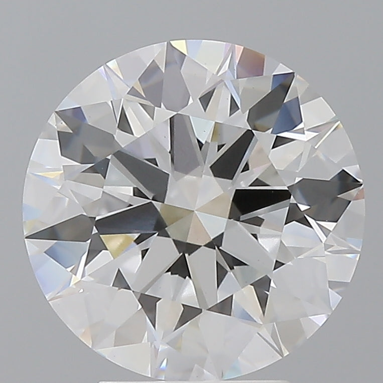 4.09 Carat Round Shaped, Ideal Cut, E Color, VVS2 Clarity, IGI Certified Lab Grown Diamond