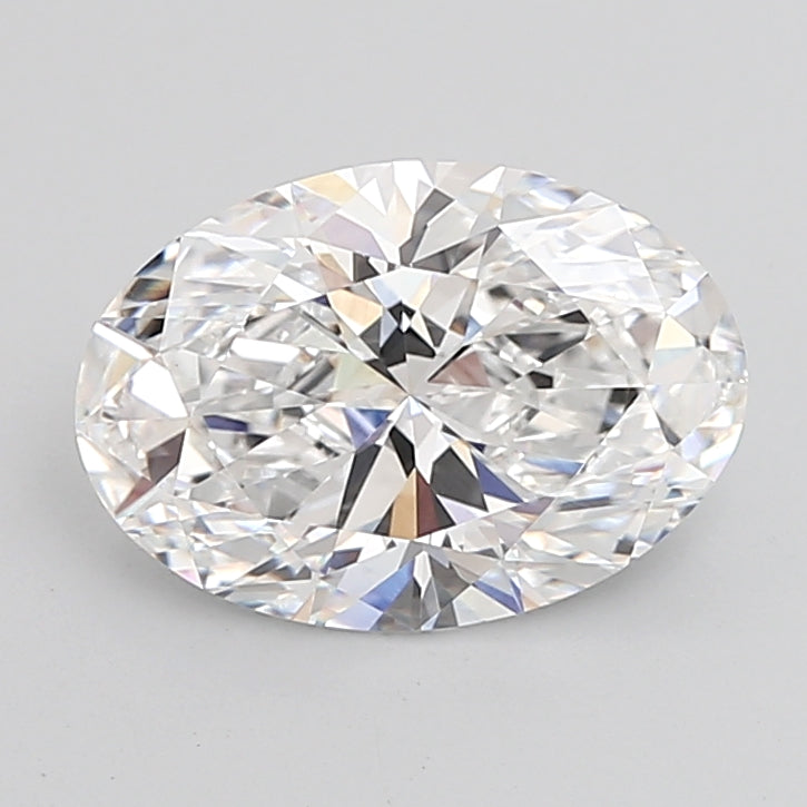 4.05 Carat Oval Shaped, Ideal Cut, E Color, VVS2 Clarity, IGI Certified Lab Grown Diamond