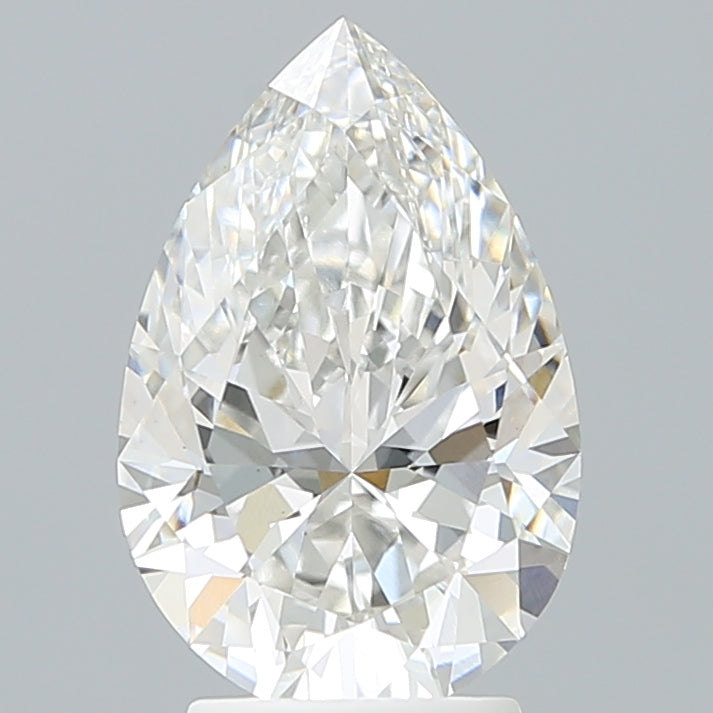 3.09 Carat Pear Shaped, Ideal Cut, F Color, VS1 Clarity, IGI Certified Lab Grown Diamond