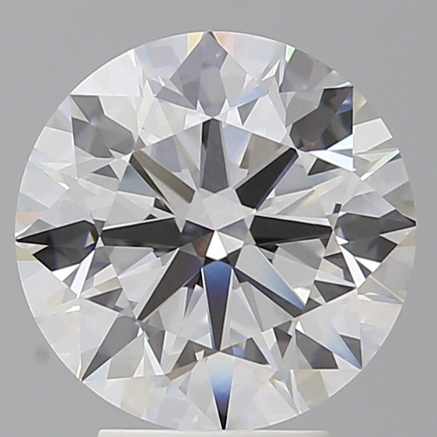 4.10 Carat Round Shaped, Ideal Cut, E Color, VVS2 Clarity, IGI Certified Lab Grown Diamond