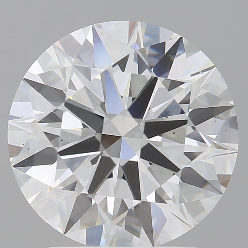 2.59 Carat Round Shaped, Ideal Cut, D Color, VS1 Clarity, IGI Certified Lab Grown Diamond