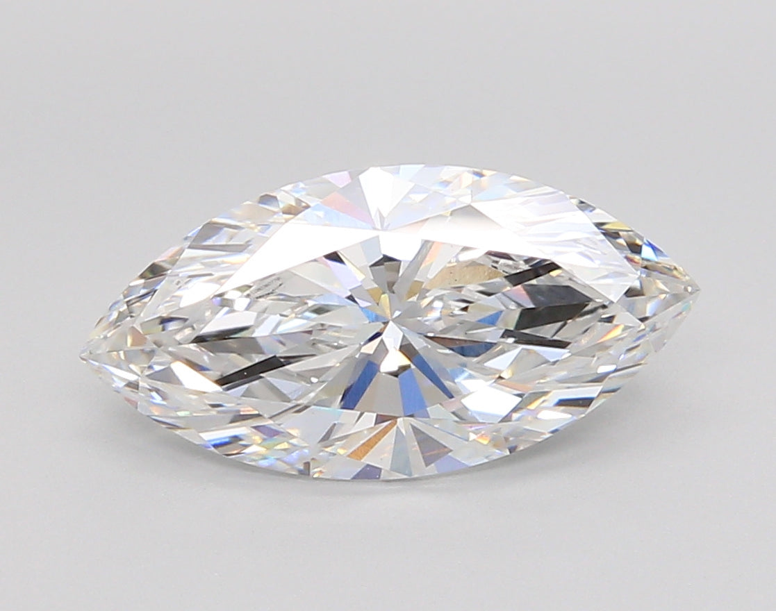 3.04 Carat Marquise Shaped, Ideal Cut, E Color, VS1 Clarity, IGI Certified Lab Grown Diamond