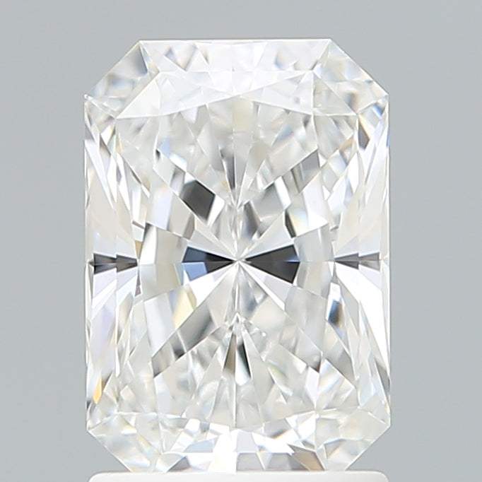 1.75 Carat Radiant Shaped, Ideal Cut, D Color, VVS2 Clarity, IGI Certified Lab Grown Diamond