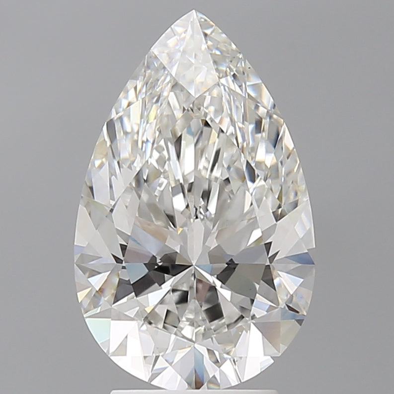 3.51 Carat Pear Shaped, Ideal Cut, F Color, VS1 Clarity, IGI Certified Lab Grown Diamond