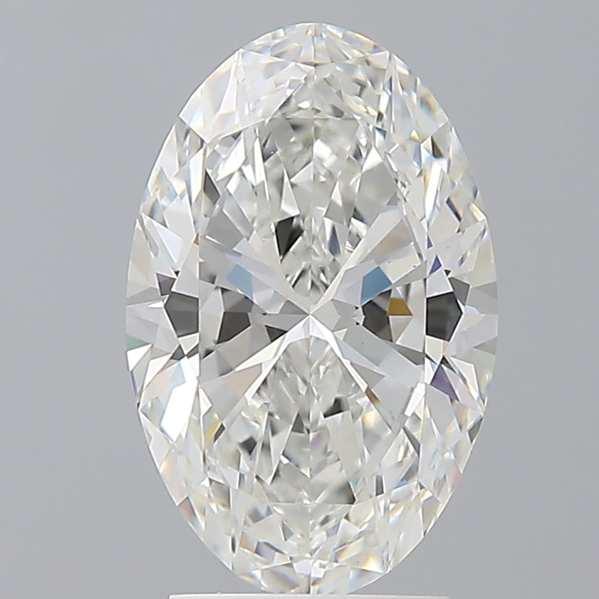 3.04 Carat Oval Shaped, Ideal Cut, F Color, VVS2 Clarity, IGI Certified Lab Grown Diamond