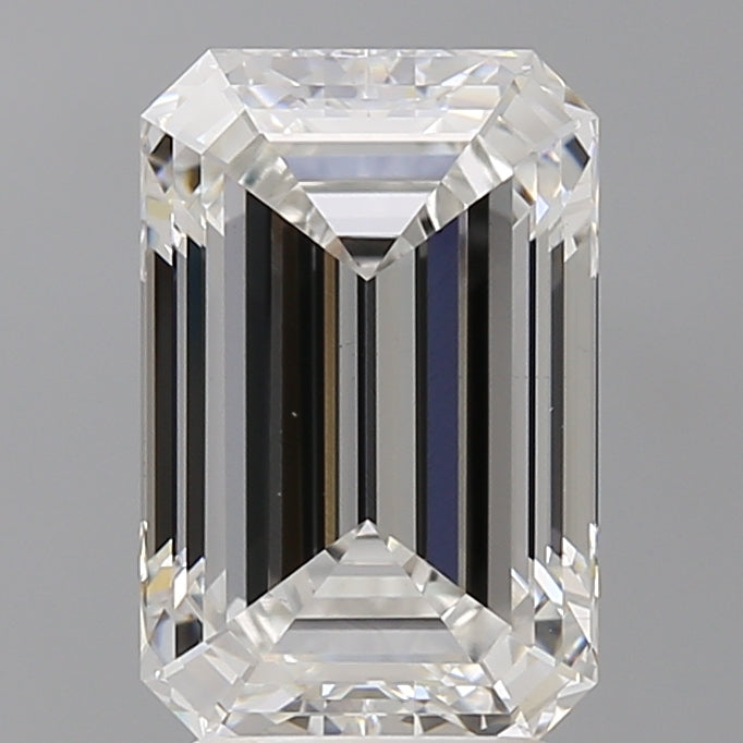4.02 Carat Emerald Shaped, Ideal Cut, F Color, VS1 Clarity, IGI Certified Lab Grown Diamond