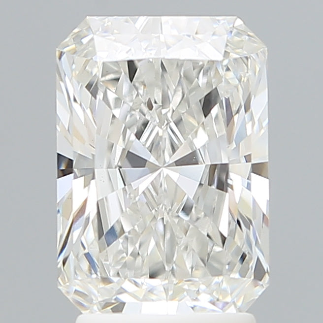 2.82 Carat Radiant Shaped, Ideal Cut, F Color, VVS2 Clarity, IGI Certified Lab Grown Diamond