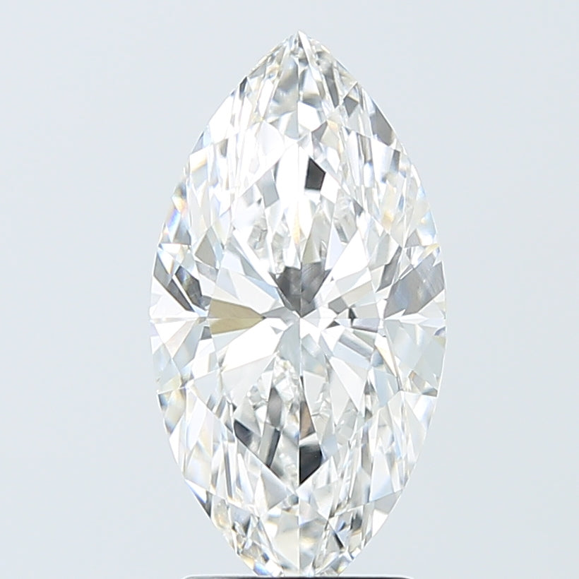 3.09 Carat Marquise Shaped, Excellent Cut, F Color, VVS2 Clarity, IGI Certified Lab Grown Diamond