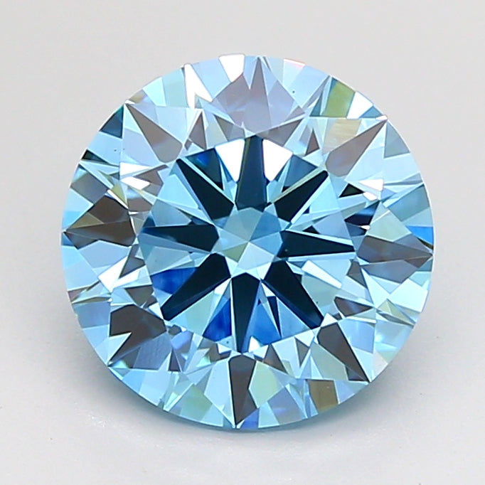2.50 Carat Round Shaped, Ideal Cut, VVS2 Clarity, IGI Certified Lab Grown Diamond