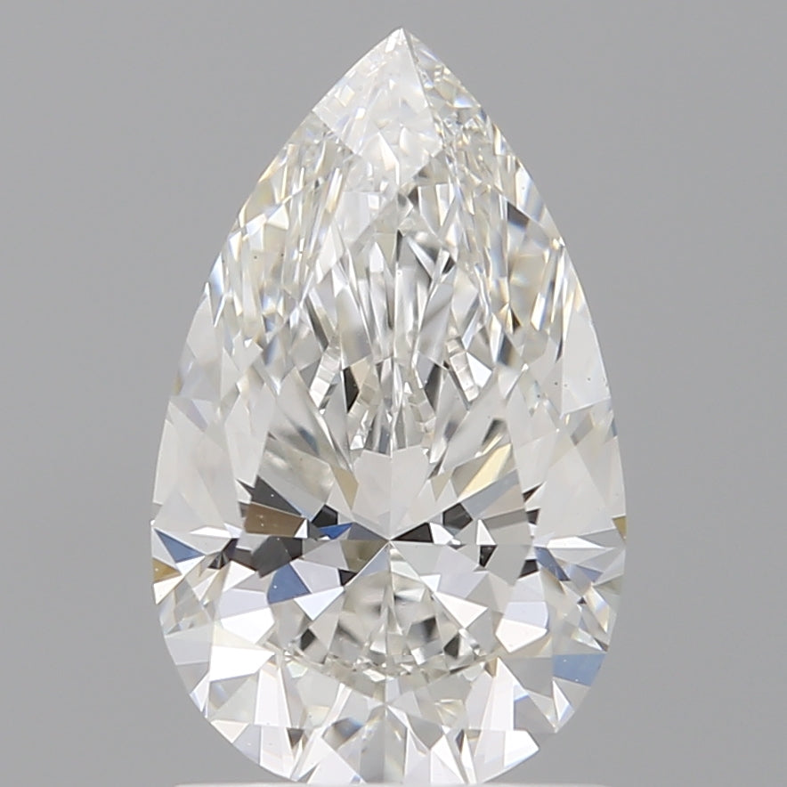 1.51 Carat Pear Shaped, Ideal Cut, F Color, VS1 Clarity, IGI Certified Lab Grown Diamond