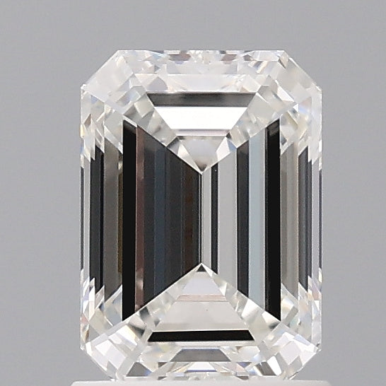 1.52 Carat Emerald Shaped, Ideal Cut, F Color, VVS2 Clarity, IGI Certified Lab Grown Diamond