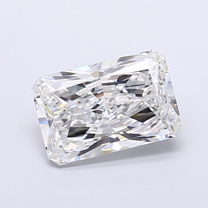 5.24 Carat Radiant Shaped, Very Good Cut, F Color, VVS2 Clarity, IGI Certified Lab Grown Diamond