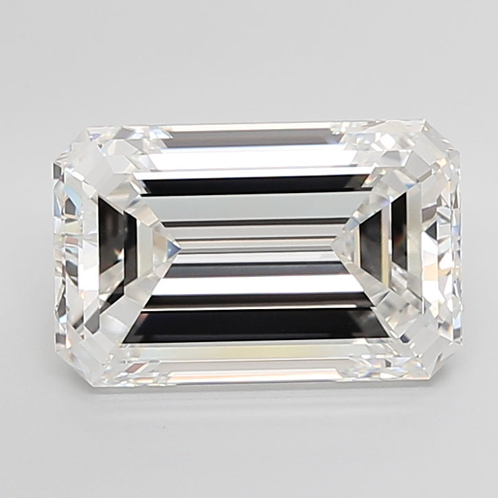 10.02 Carat Emerald Shaped, Excellent Cut, F Color, VVS2 Clarity, IGI Certified Lab Grown Diamond