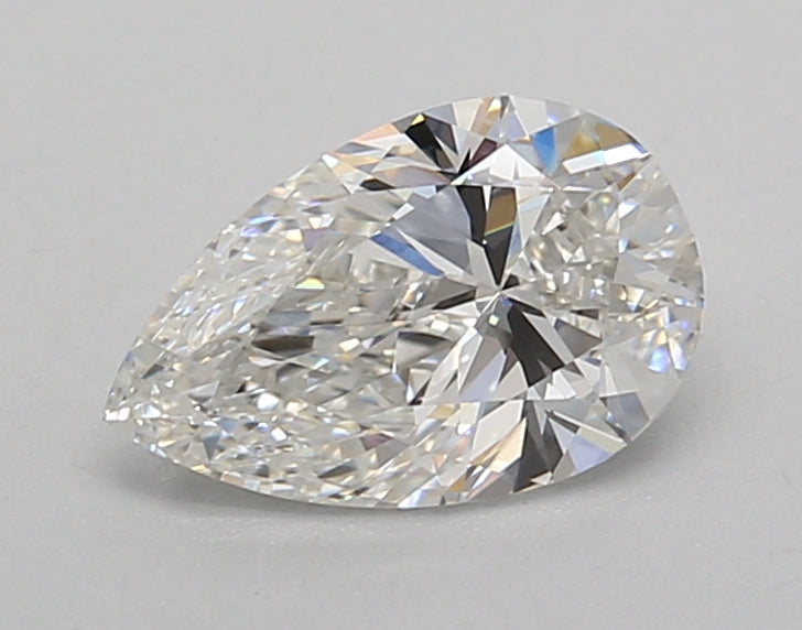 1.00 Carat Pear Shaped, Excellent Cut, F Color, VVS2 Clarity, IGI Certified Lab Grown Diamond
