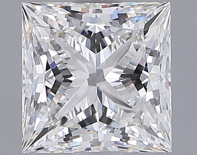 2.04 Carat Princess Shaped, Ideal Cut, F Color, VVS2 Clarity, IGI Certified Lab Grown Diamond