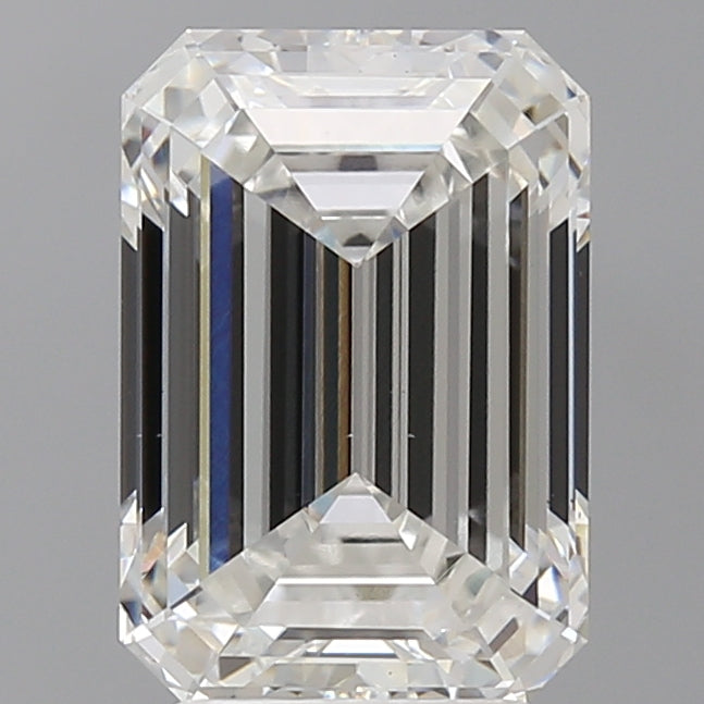 4.06 Carat Emerald Shaped, Ideal Cut, F Color, VS1 Clarity, IGI Certified Lab Grown Diamond