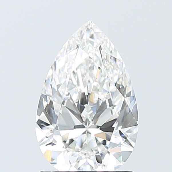 1.52 Carat Pear Shaped, Ideal Cut, F Color, VVS2 Clarity, IGI Certified Lab Grown Diamond