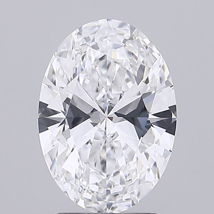2.03 Carat Oval Shaped, Ideal Cut, D Color, IF Clarity, IGI Certified Lab Grown Diamond