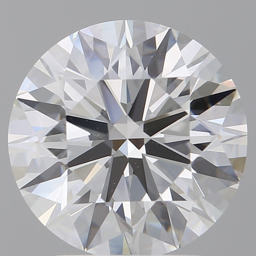 3.02 Carat Round Shaped, Ideal Cut, E Color, VVS2 Clarity, IGI Certified Lab Grown Diamond