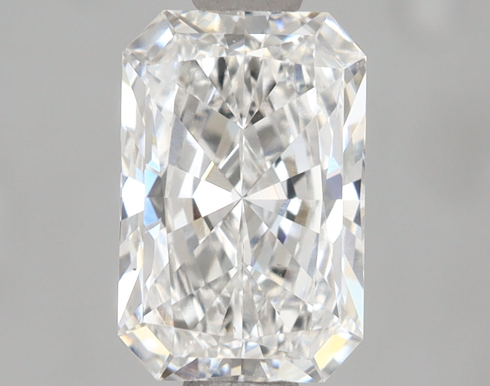 1.62 Carat Radiant Shaped, Ideal Cut, F Color, VS1 Clarity, IGI Certified Lab Grown Diamond