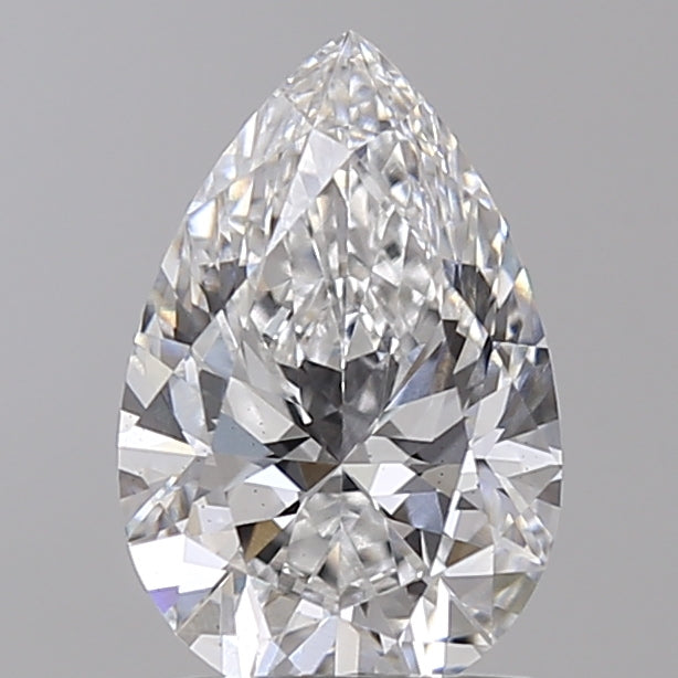 1.52 Carat Pear Shaped, Ideal Cut, E Color, VS2 Clarity, IGI Certified Lab Grown Diamond