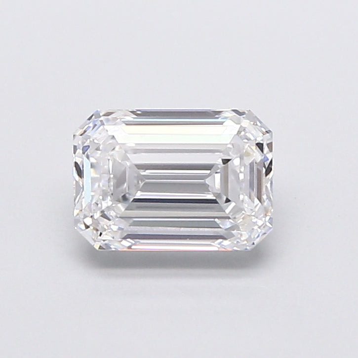 2.59 Carat Emerald Shaped, Very Good Cut, D Color, VVS2 Clarity, IGI Certified Lab Grown Diamond