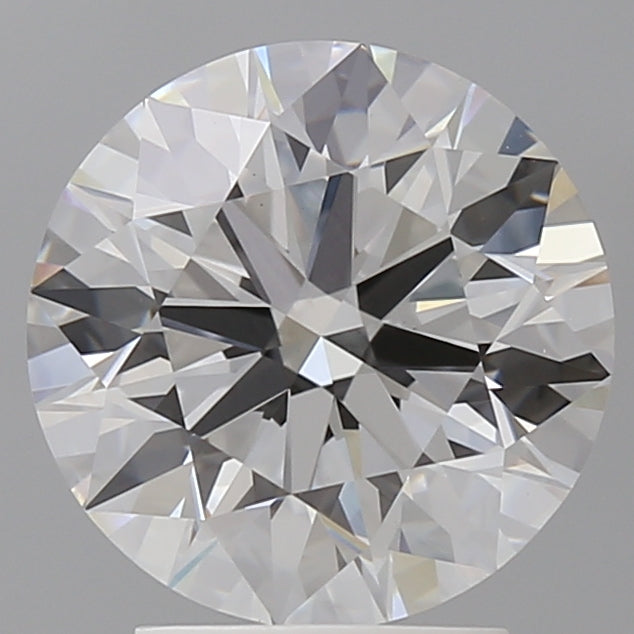 3.05 Carat Round Shaped, Ideal Cut, E Color, VVS2 Clarity, IGI Certified Lab Grown Diamond