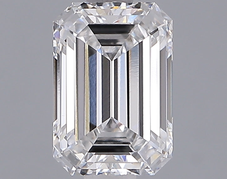 1.54 Carat Emerald Shaped, Ideal Cut, D Color, VVS2 Clarity, IGI Certified Lab Grown Diamond