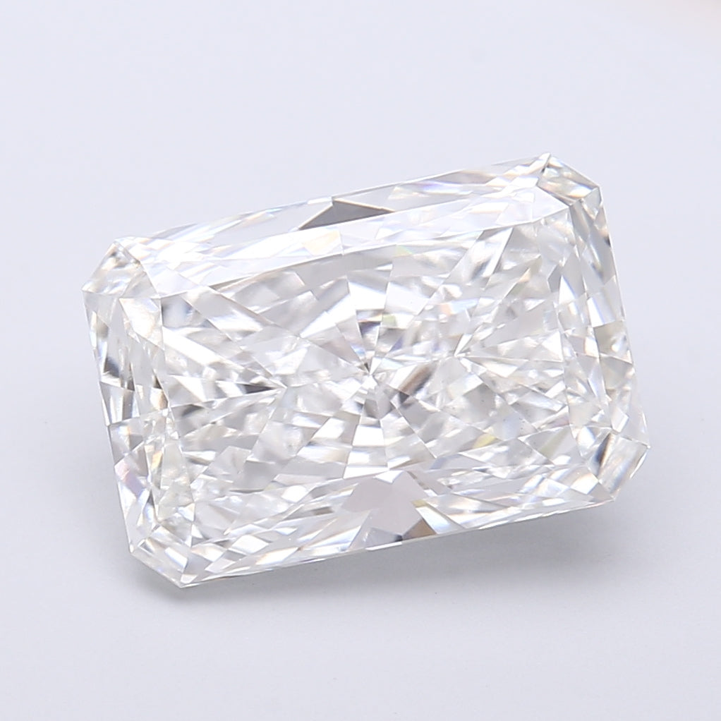 6.08 Carat Radiant Shaped, Very Good Cut, E Color, VS1 Clarity, IGI Certified Lab Grown Diamond
