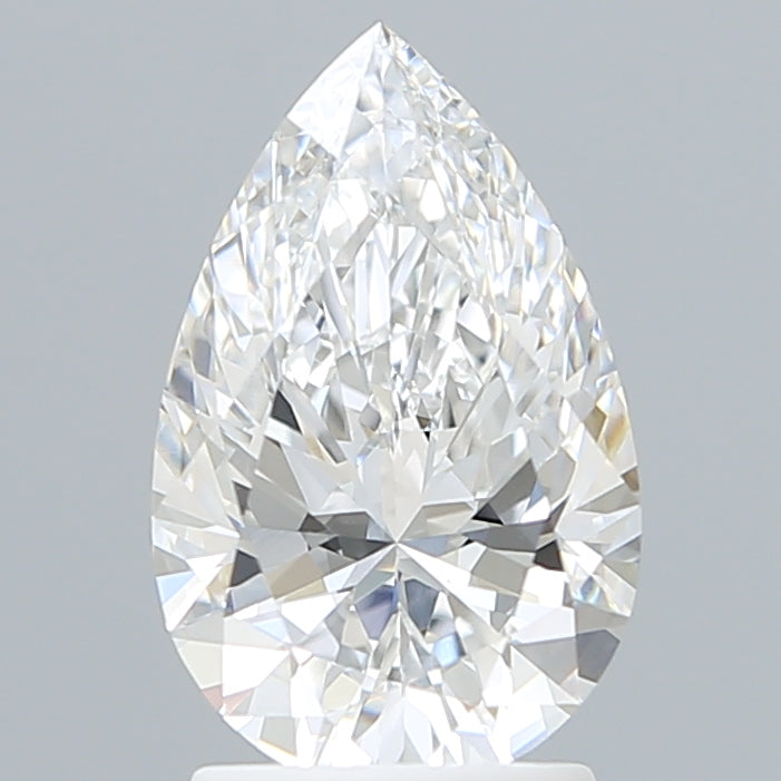 2.10 Carat Pear Shaped, Ideal Cut, E Color, VVS2 Clarity, IGI Certified Lab Grown Diamond