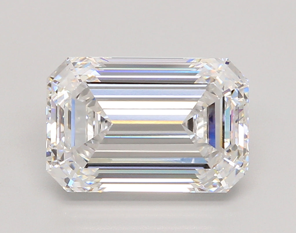 5.03 Carat Emerald Shaped, Ideal Cut, D Color, VS1 Clarity, IGI Certified Lab Grown Diamond