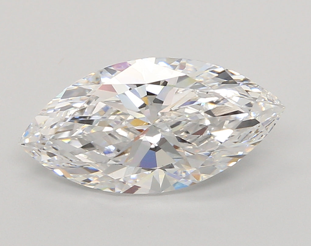 3.00 Carat Marquise Shaped, Ideal Cut, E Color, VVS2 Clarity, IGI Certified Lab Grown Diamond