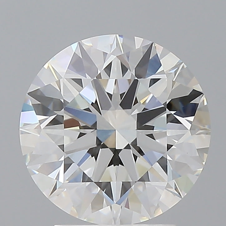 3.09 Carat Round Shaped, Ideal Cut, E Color, VVS2 Clarity, IGI Certified Lab Grown Diamond