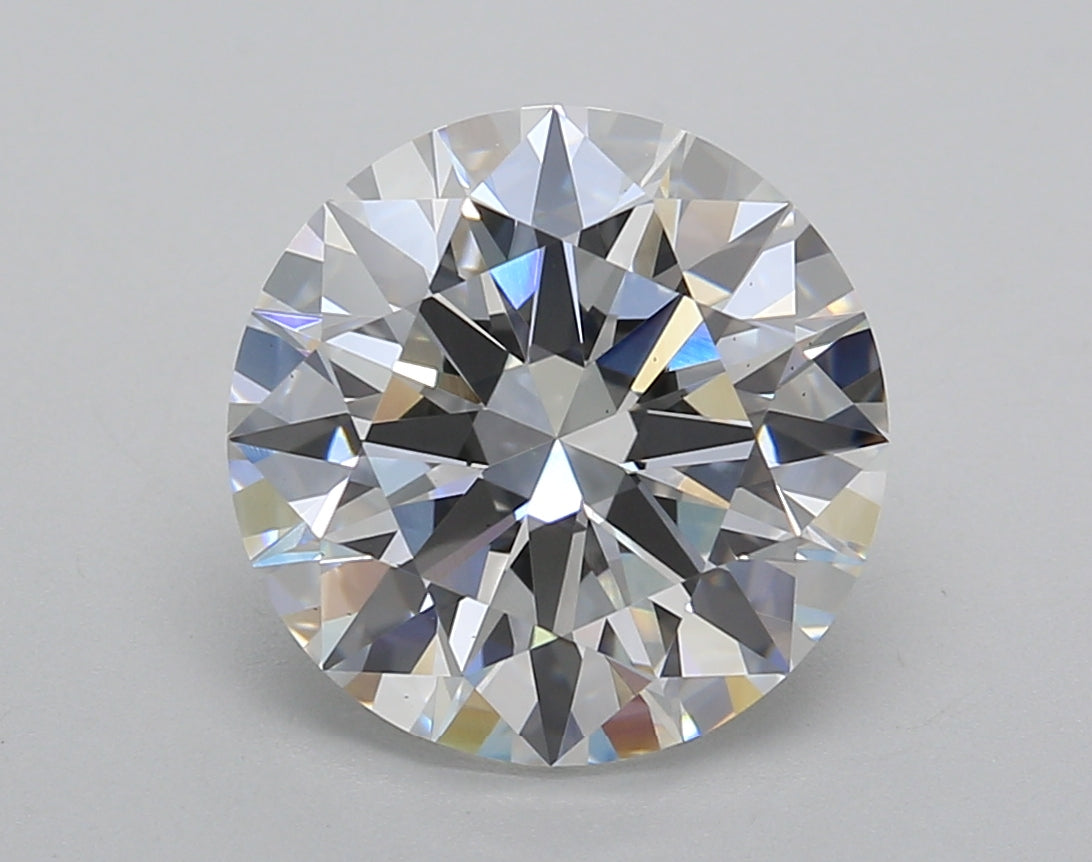 4.02 Carat Round Shaped, Ideal Cut, F Color, VS2 Clarity, IGI Certified Lab Grown Diamond