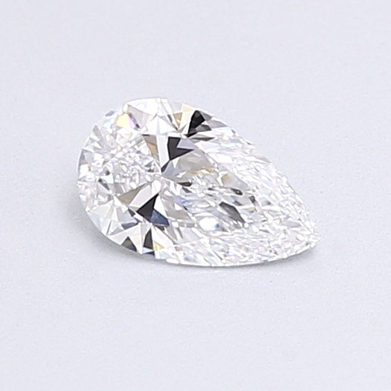 0.43 Carat Pear Shaped, Very Good Cut, D Color, VVS2 Clarity, IGI Certified Lab Grown Diamond