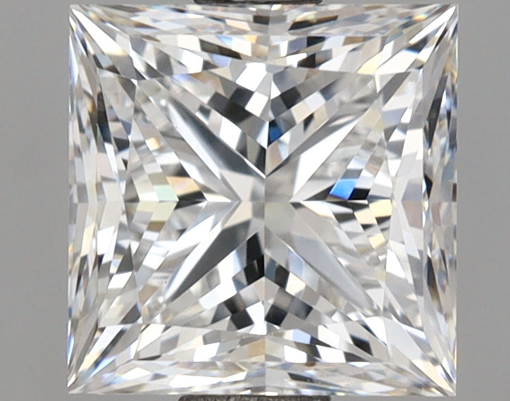 2.07 Carat Princess Shaped, Excellent Cut, D Color, VVS2 Clarity, IGI Certified Lab Grown Diamond