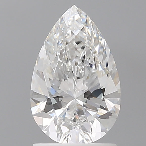 1.54 Carat Pear Shaped, Ideal Cut, E Color, VVS2 Clarity, IGI Certified Lab Grown Diamond