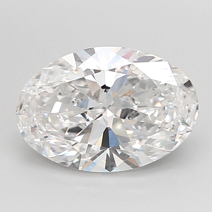 2.02 Carat Oval Shaped, Ideal Cut, D Color, VVS2 Clarity, IGI Certified Lab Grown Diamond