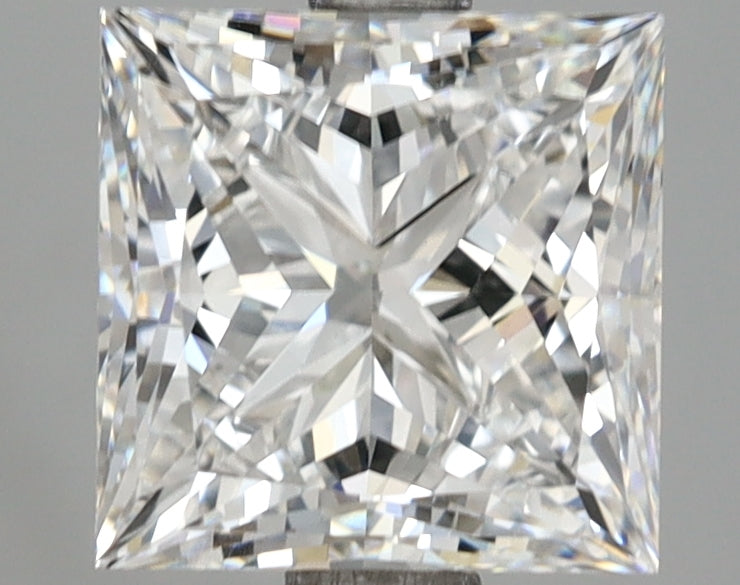 2.81 Carat Princess Shaped, Excellent Cut, D Color, VVS2 Clarity, IGI Certified Lab Grown Diamond