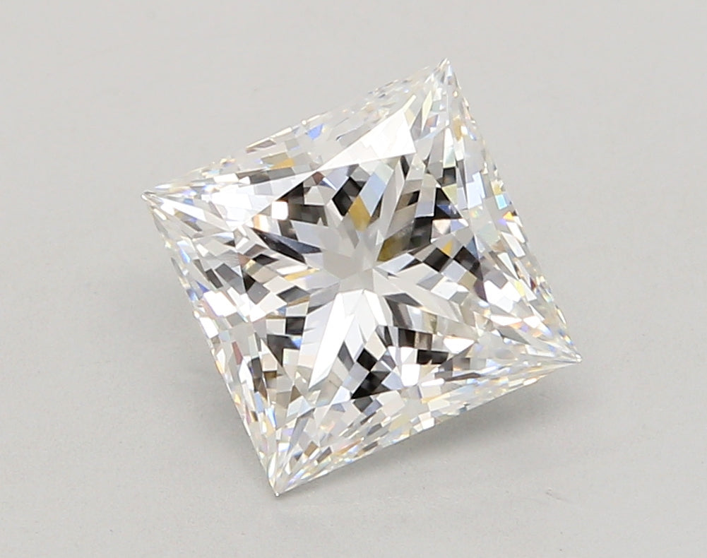 3.04 Carat Princess Shaped, Ideal Cut, E Color, VVS2 Clarity, IGI Certified Lab Grown Diamond