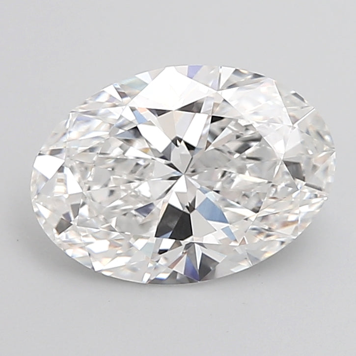 3.51 Carat Oval Shaped, Ideal Cut, D Color, VVS2 Clarity, IGI Certified Lab Grown Diamond
