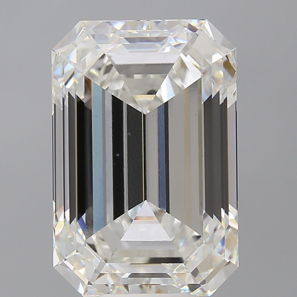 11.52 Carat Emerald Shaped, Ideal Cut, F Color, VVS2 Clarity, IGI Certified Lab Grown Diamond