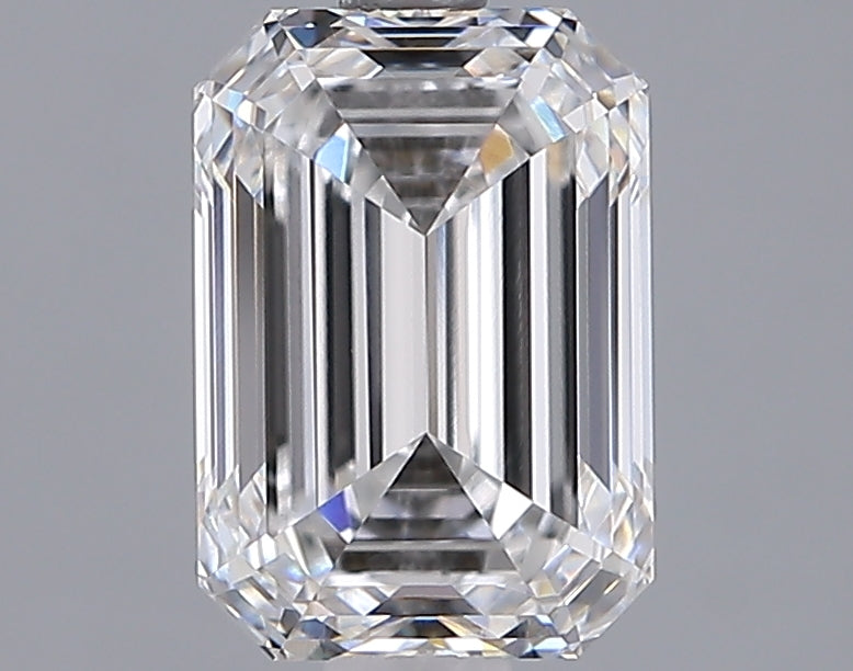 2.03 Carat Emerald Shaped, Ideal Cut, D Color, VVS2 Clarity, IGI Certified Lab Grown Diamond
